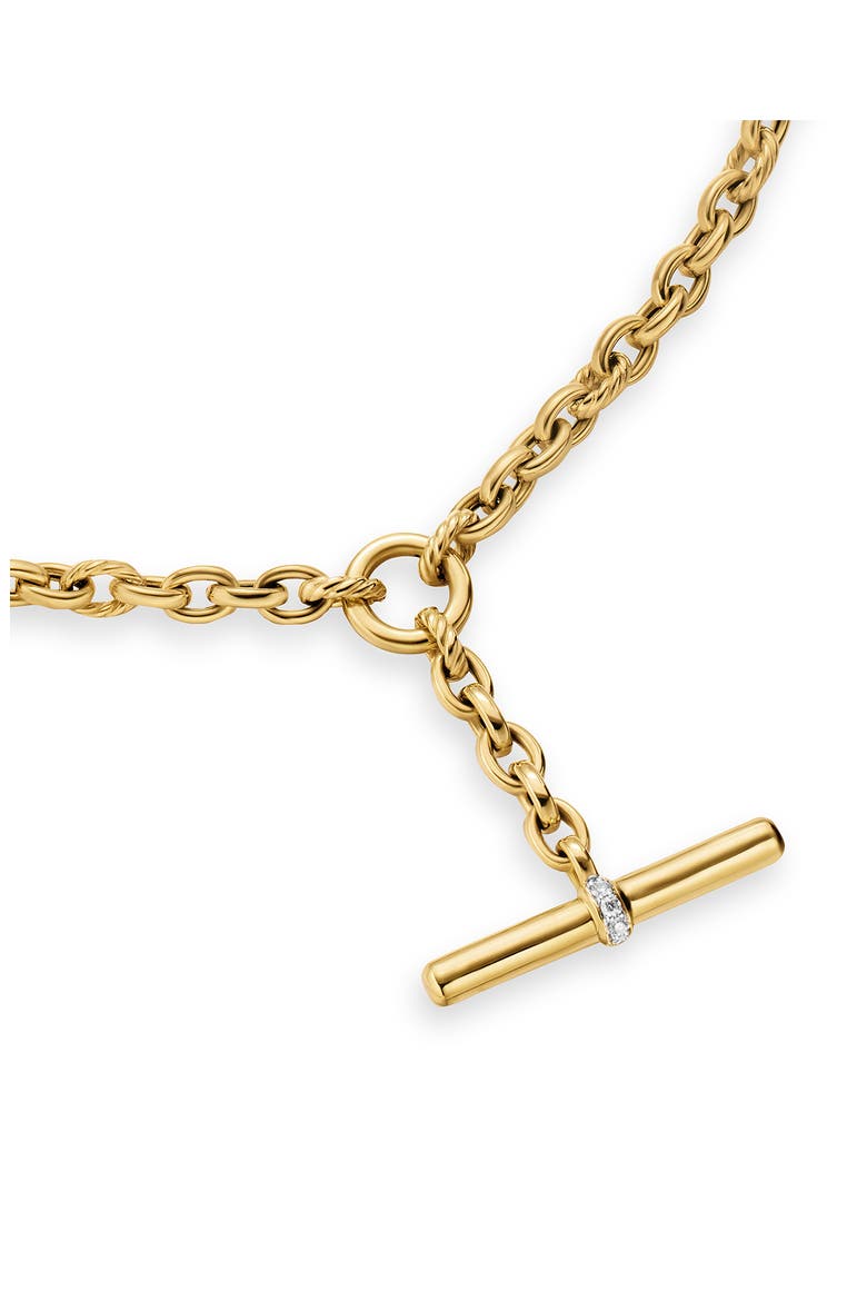 Mercer® Petite Toggle Necklace in 18K Yellow Gold with Diamonds, Alternate, color, DIAMOND