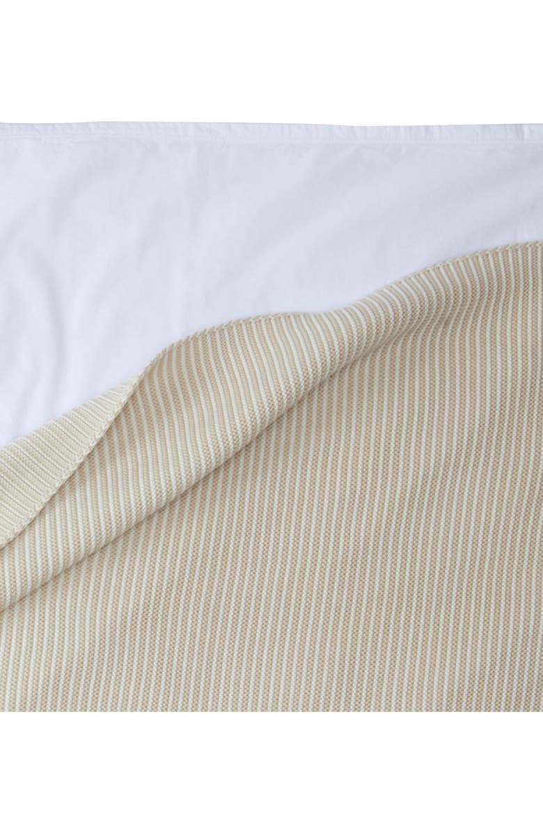 Casper Stripe Organic Cotton Throw Blanket, Alternate, color, 