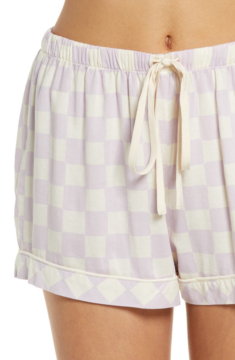 Rails Darcie Short Pajamas, Alternate, color, Lavender Checkboard