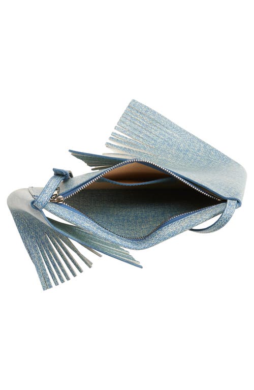 Jw Anderson Mini Scarf Leather Shoulder Bag In Blue