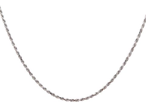 Sterling Silver Rope Chain Necklace, 18-Inch, 2.3 mm