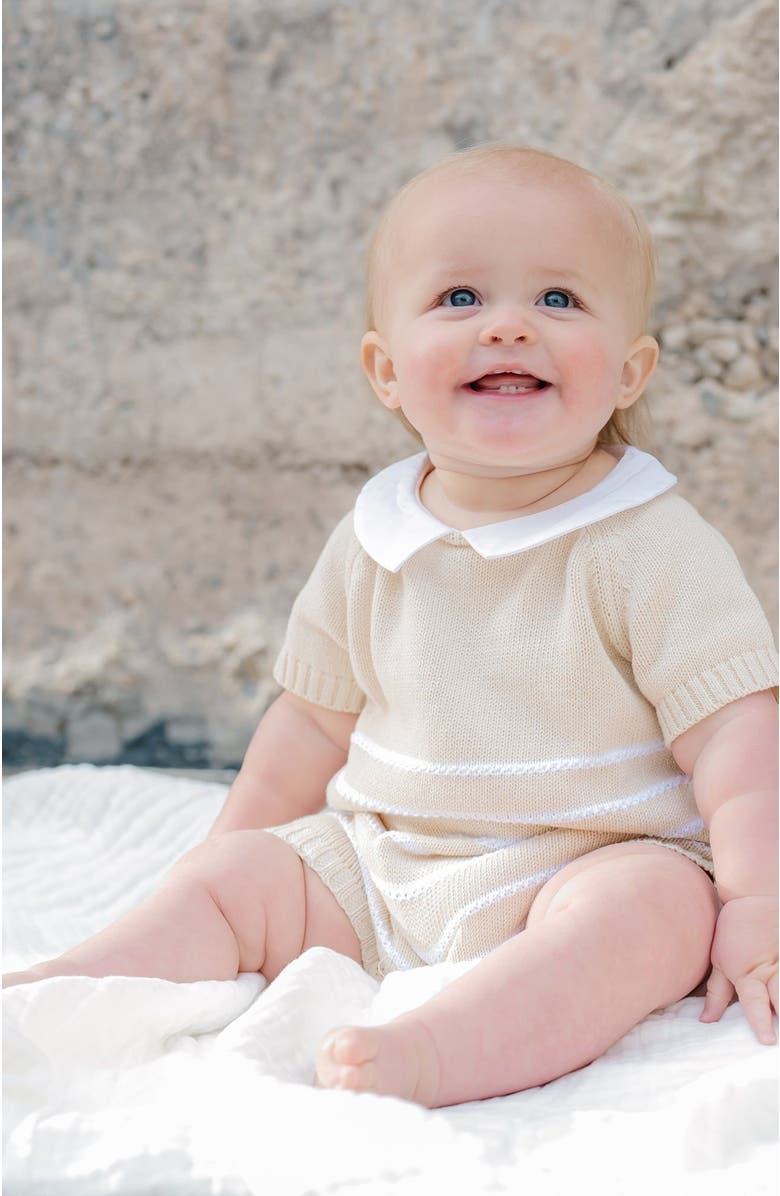 Hope & Henry Baby Organic Shortie Sweater Romper, Infant, Alternate, color, 