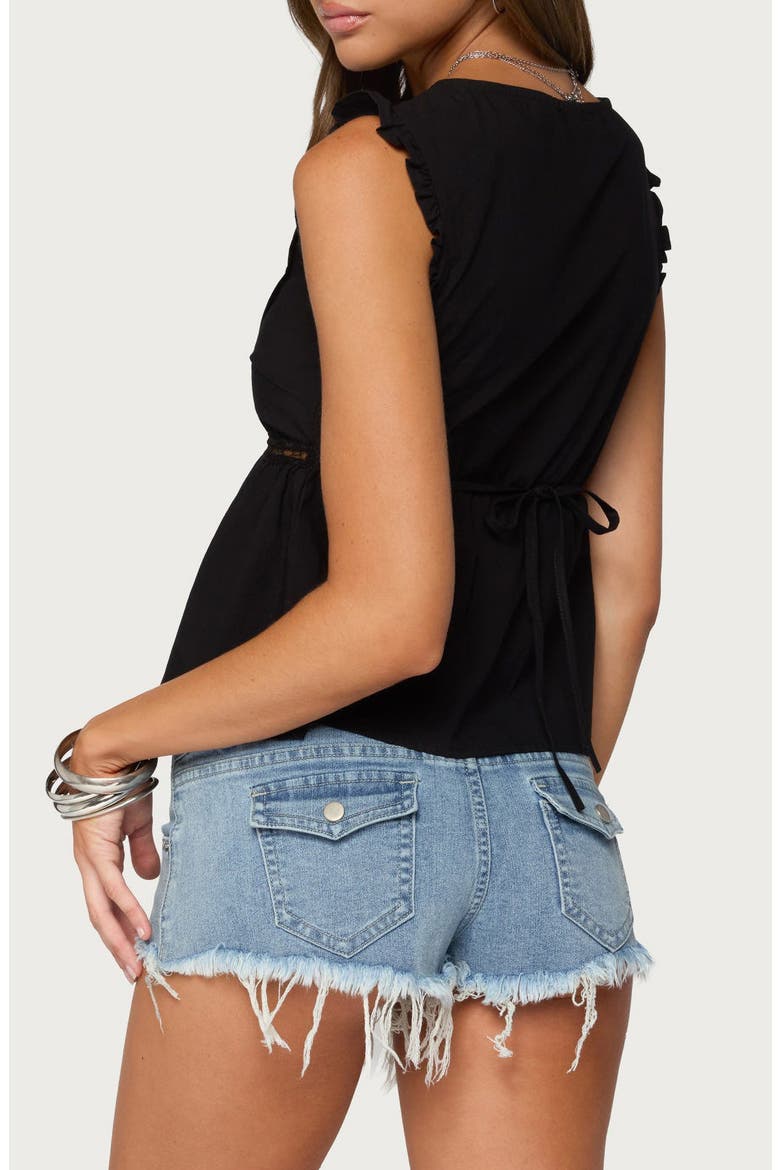Meadow Cotton Lace Top, Alternate, color, BLACK