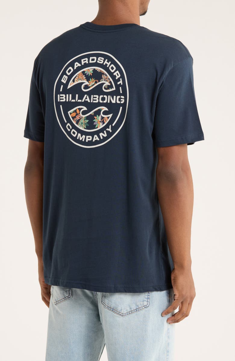 Billabong Hollow Premium Cotton Graphic T-Shirt, Alternate, color, Navy
