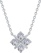 Lafonn Simple Squad Simulated Diamond Pendant Necklace