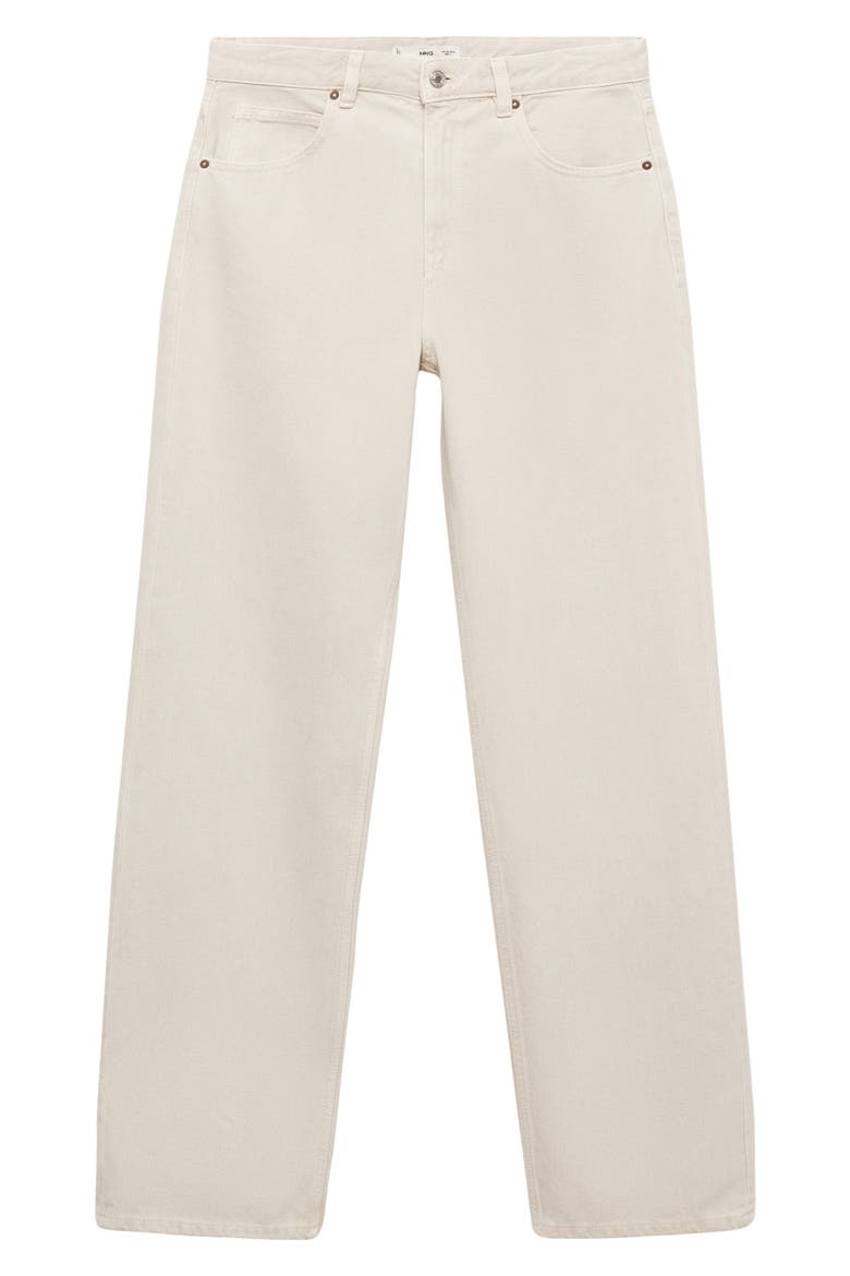 High Waist Straight Leg Jeans, Alternate, color, LIGHT/ PASTEL GREY