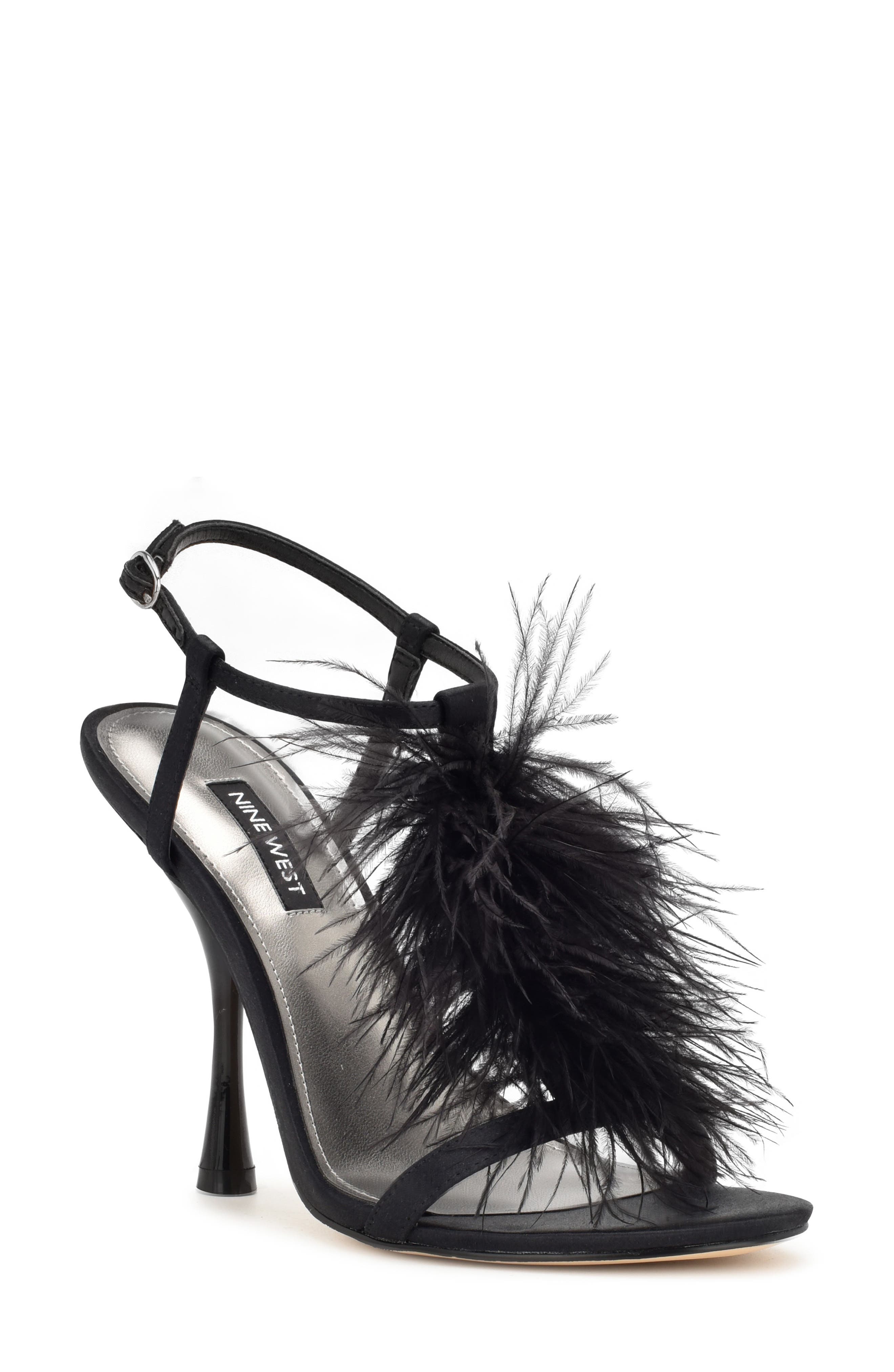 Nine West Million Feather Sandal, Main, color, 