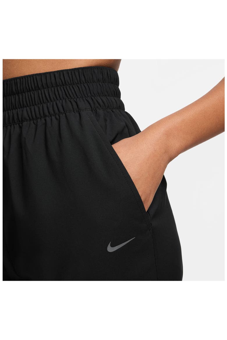 One Dri-FIT High-Waisted 7/8 Joggers, Alternate, color, 010 BLACK/BLACK