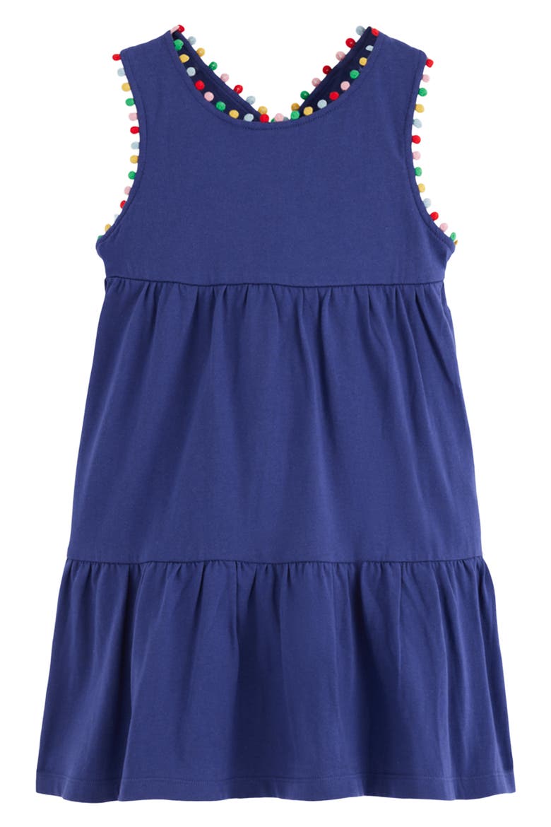 Kids' Jersey Crossback Dress, Main, color, STARBOARD BLUE