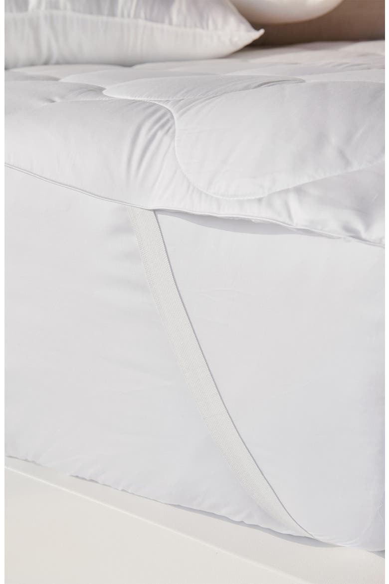 Plushy Mattress Protector, Alternate, color, WHITE