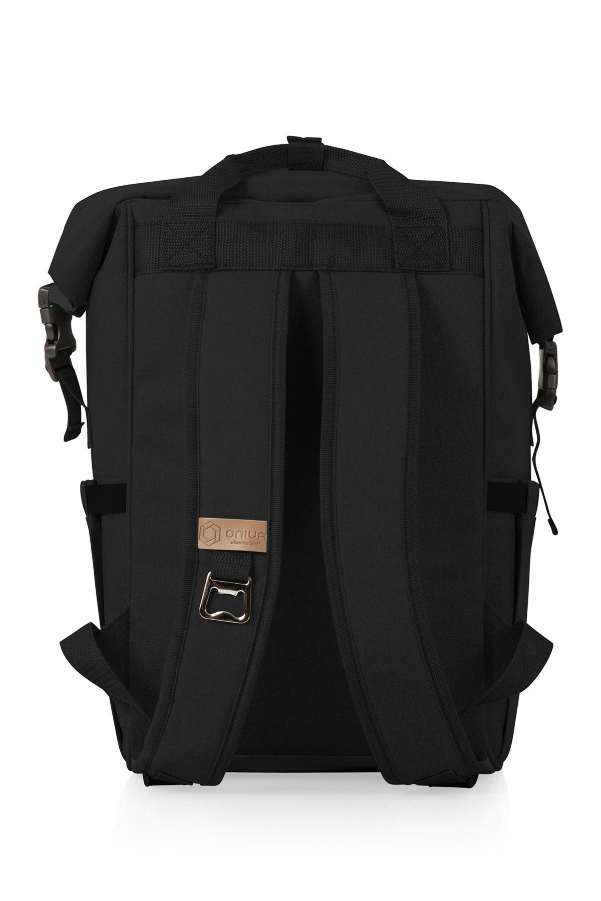 On The Go Roll-Top Cooler Backpack, Alternate, color, BLACK