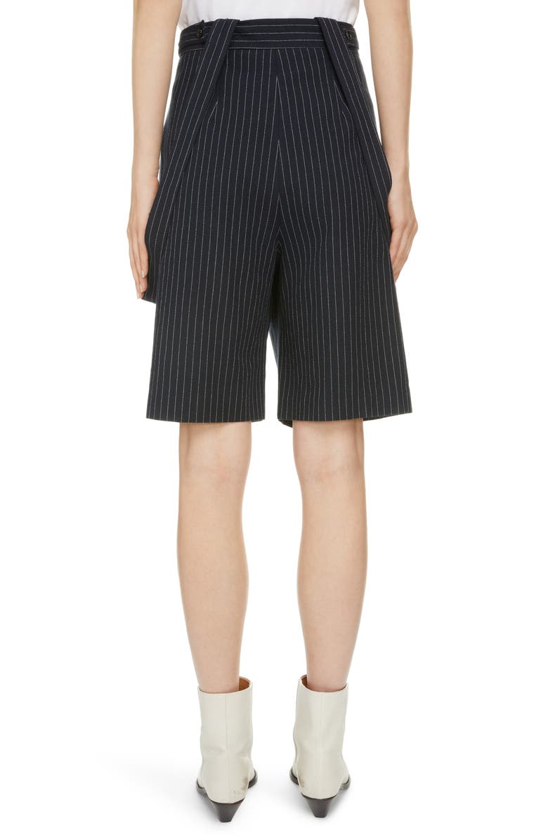 Isabel Marant Joe Costard Stripe Suspender Shorts, Alternate, color, 