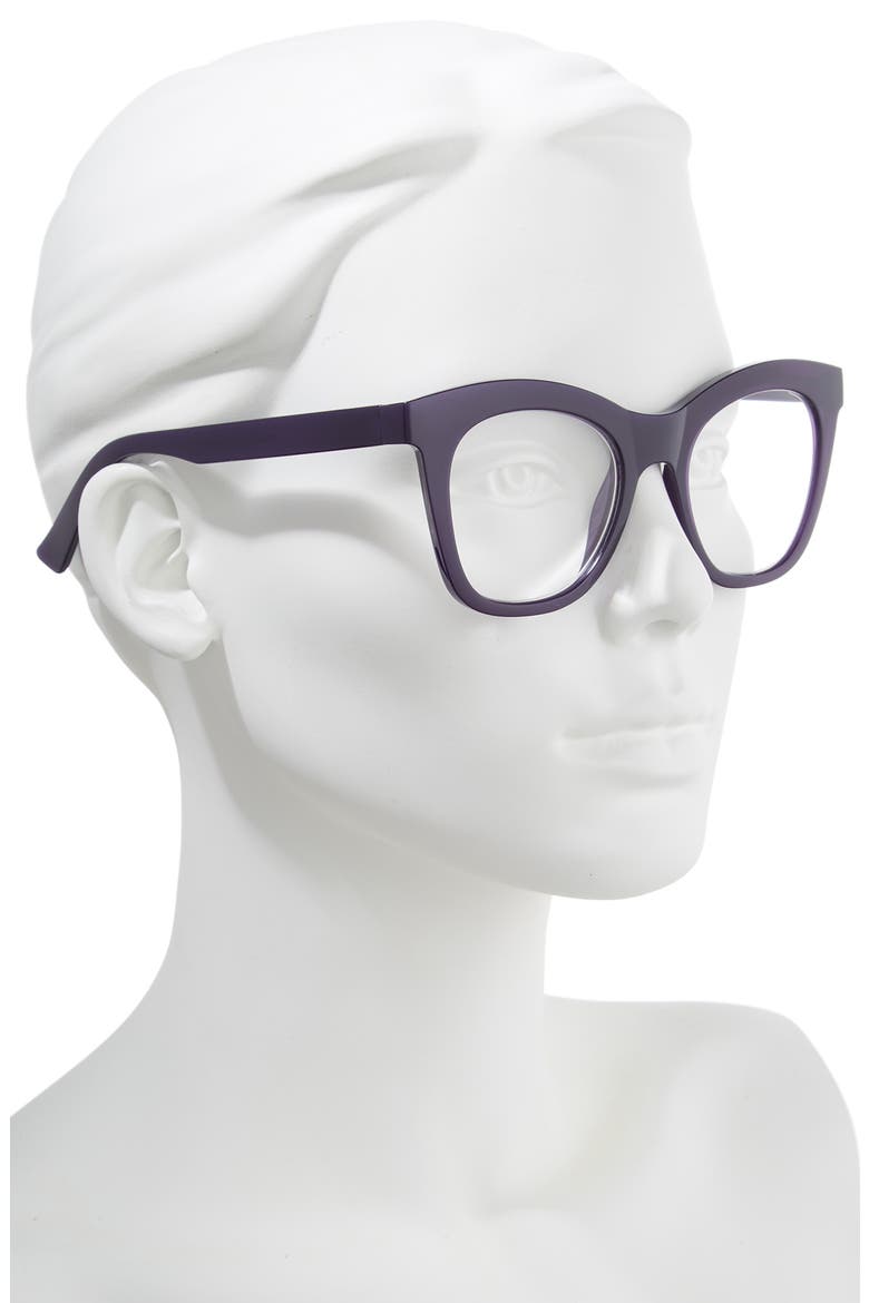 Harlot's Bed 51mm Blue Light Blocking Reading Glasses, Alternate, color, DEEP PURPLE