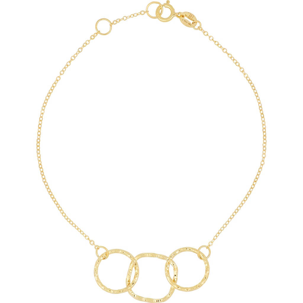 Bony Levy 14k Gold Textured Ring Chain Bracelet In 14k Yellow Gold