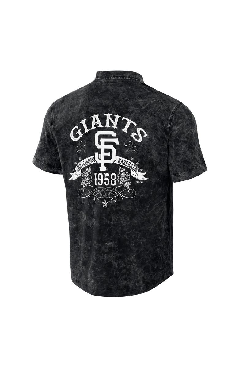 Darius Rucker Collection by Fanatics Men's Darius Rucker Collection by Fanatics Black San Francisco Giants Denim Team Color Button-Up Shirt, Alternate, color, Black