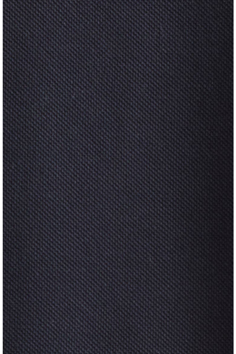 Long Sleeve Cotton Piqué Polo, Alternate, color, BLACK NAVY