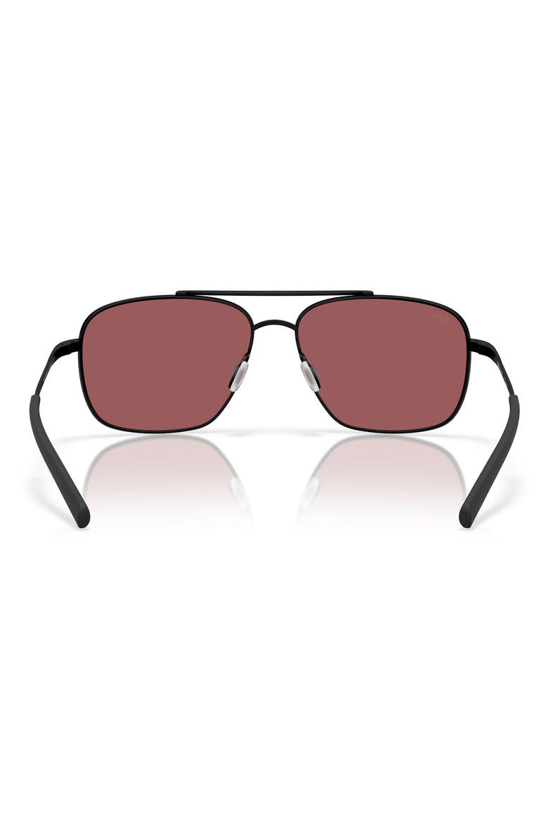 Canaveral 59mm Sunglasses, Alternate, color, SATIN BLACK / GOLD MIRROR 580G