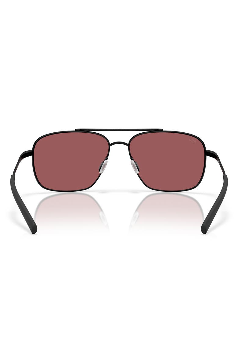 Costa Del Mar Canaveral 59mm Sunglasses, Alternate, color, Satin Black / Gold Mirror 580G