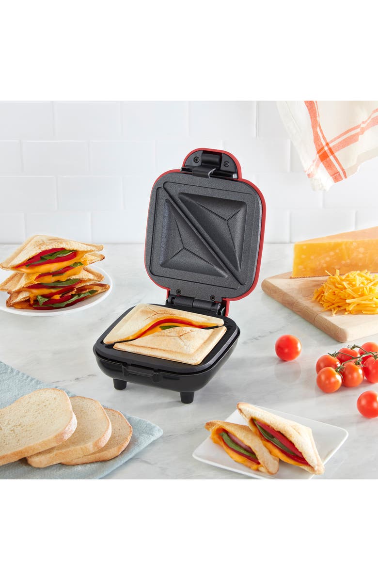 Dash Pocket Sandwich Maker, Alternate, color, Red