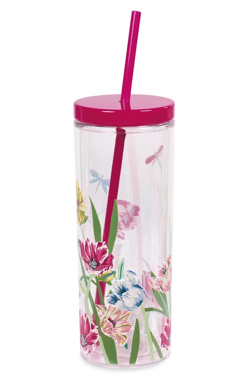 Kate Spade New York Acrylic Straw Tumbler In Pink
