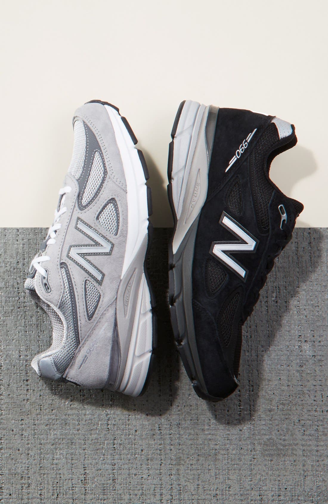 990v4 Premium Running Shoe, Alternate, color, BLACK
