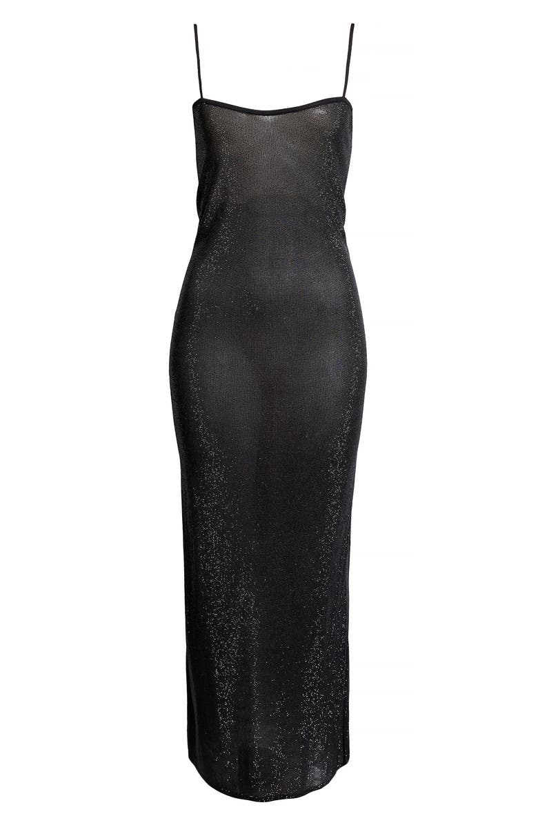 Alexander Wang Crystal Embellished Slipdress, Alternate, color, 