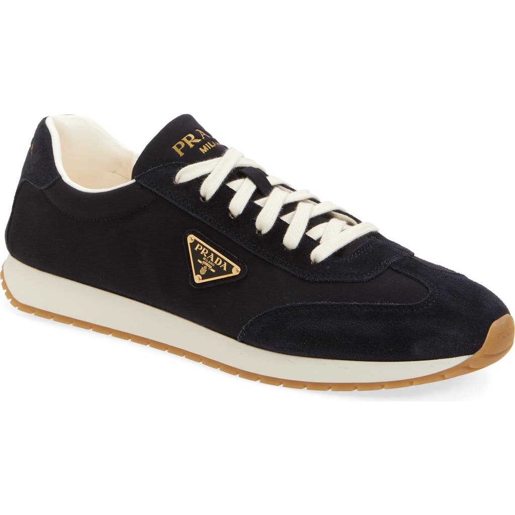 Prada Rank Sneaker In Black