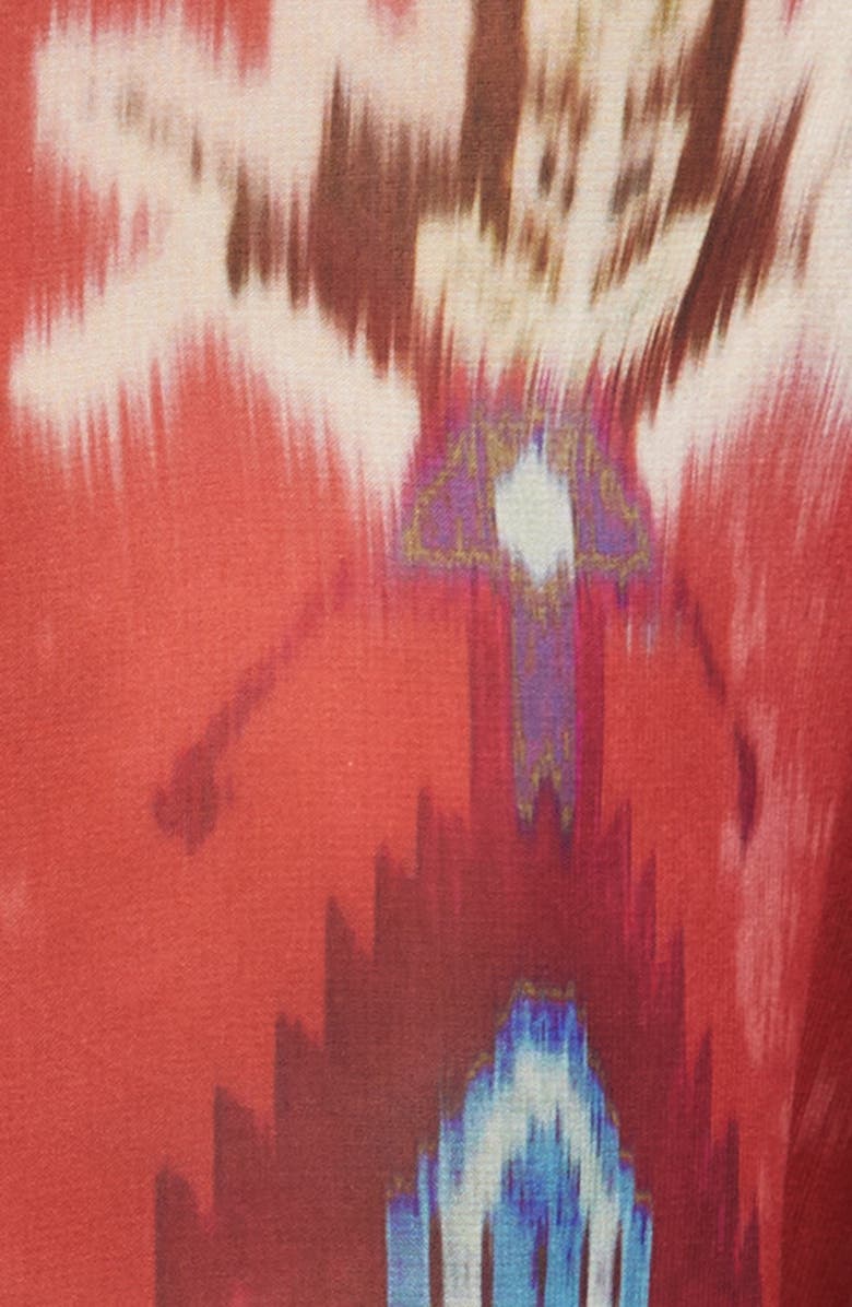 KOBI HALPERIN Charlie Batik Print Pintuck Blouse, Alternate, color,