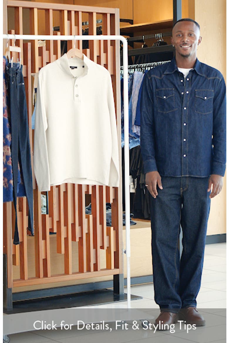 Long Sleeve Stand Collar Cotton Henley video