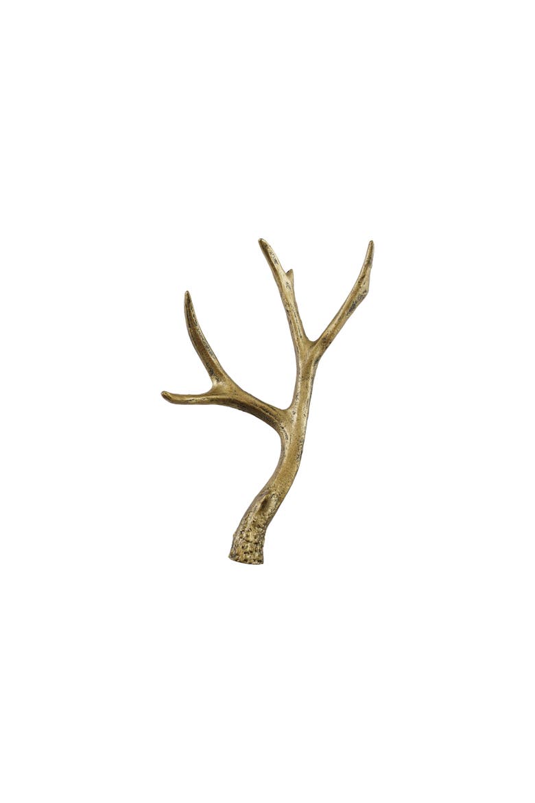 Cast Iron Antler Figurine, Natural Finish, Main, color, Natural