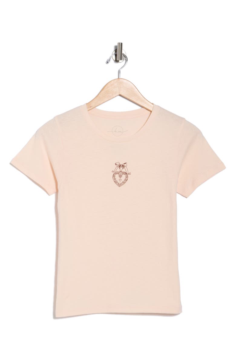 Hi Res Heart Charm Graphic T-Shirt, Alternate, color, Mauve Morn