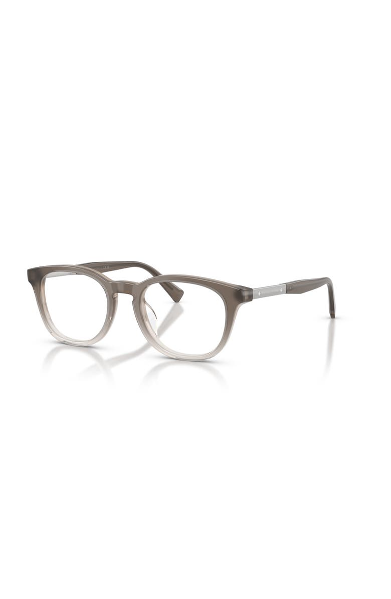 Brunello Cucinelli 49mm Rectangle optical glasses, Main, color, Grey