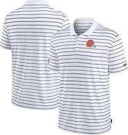 Nike Men's Nike White Cleveland Browns Sideline Lock Up Victory Performance Polo