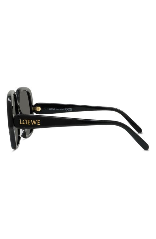 Loewe Thin 54mm Square Sunglasses In Black