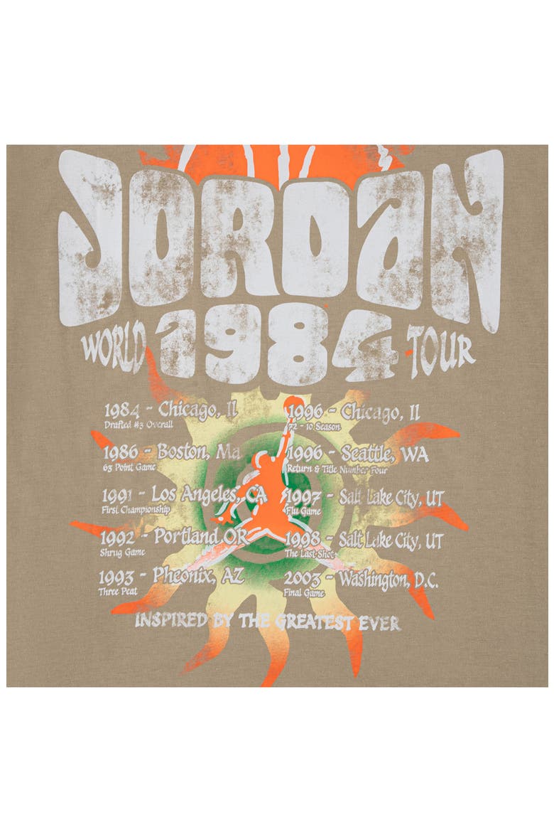 Kids' MJ 1984 World Tour XXIII Graphic T-Shirt, Alternate, color, KHAKI