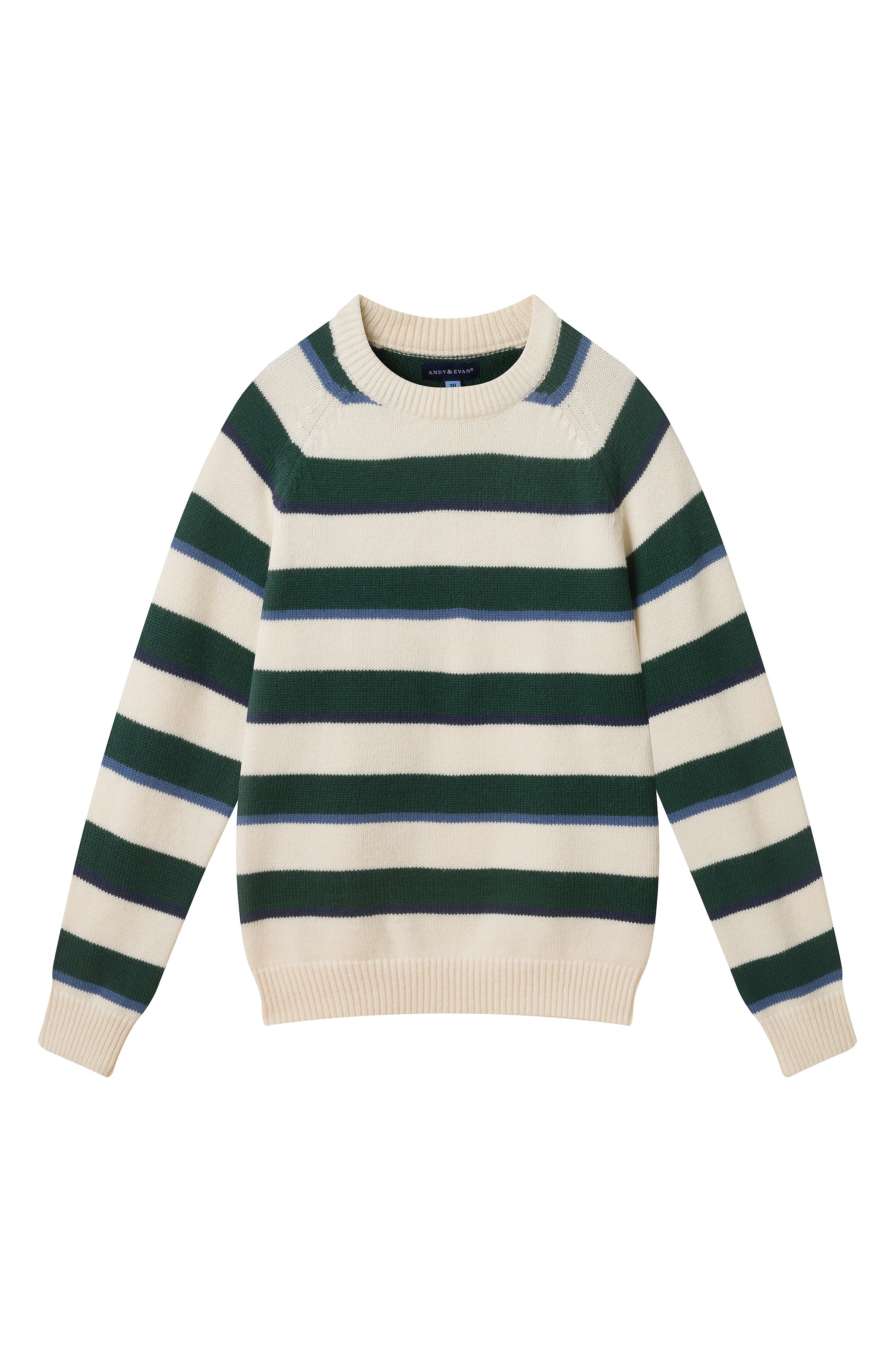 Kids' Striped Cotton Crewneck Sweater