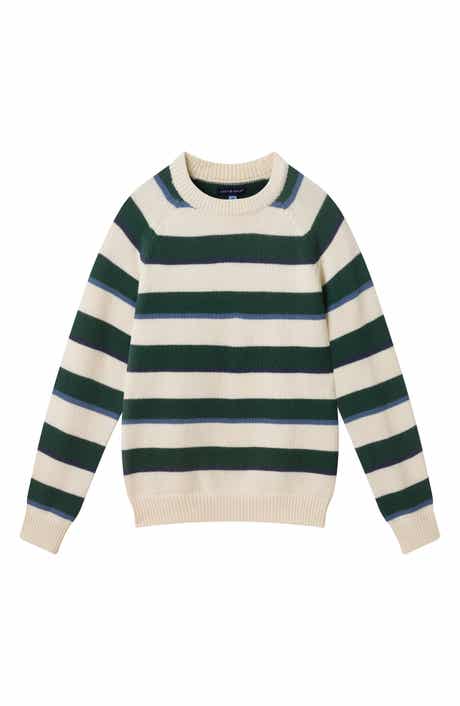 Kids' Striped Cotton Crewneck Sweater