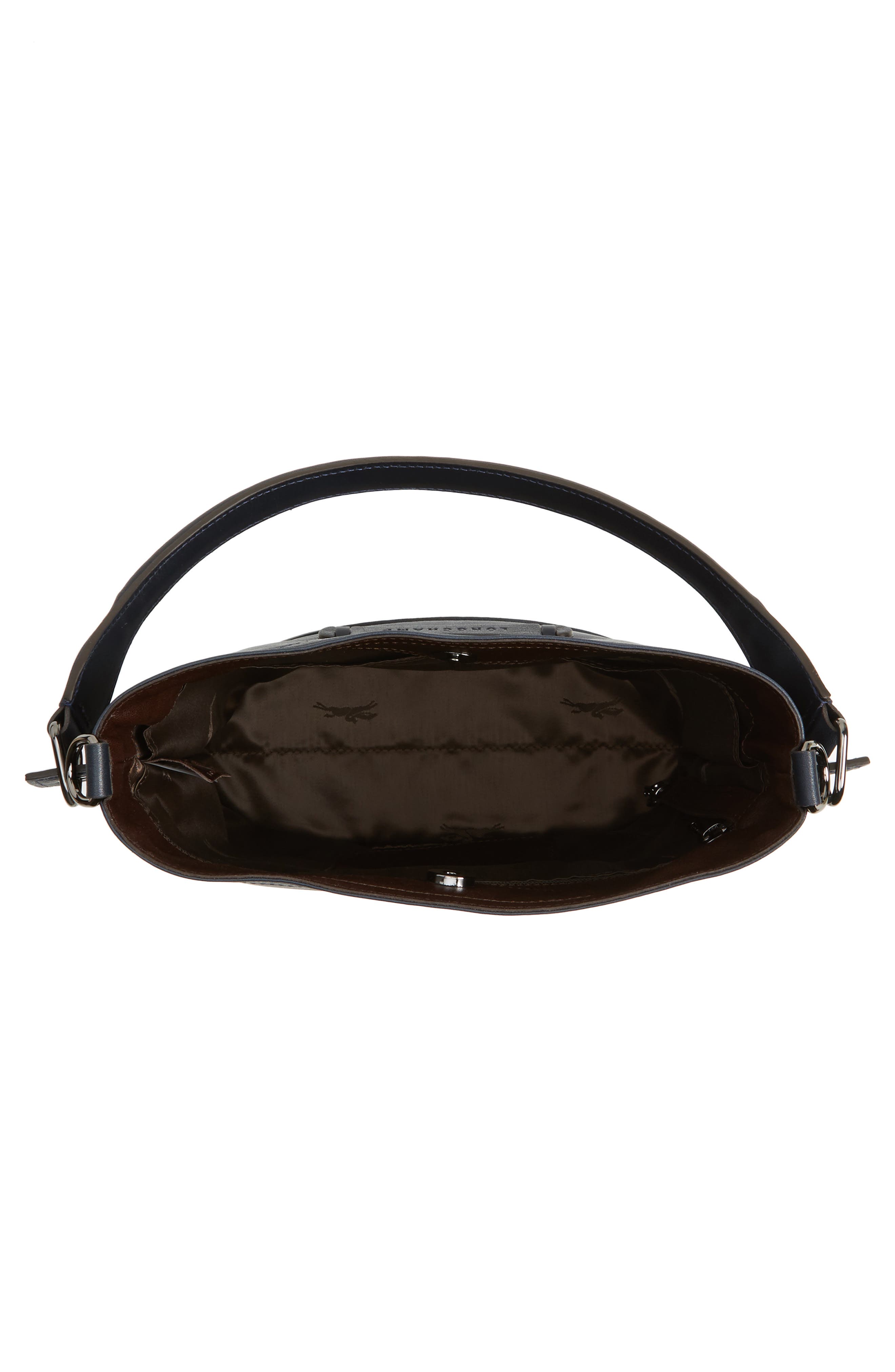 '3D' Leather Crossbody Hobo, Alternate, color, SAPPHIRE