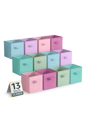 Sorbus 12-pack Collapsible Storage Cube In Pastel Combo
