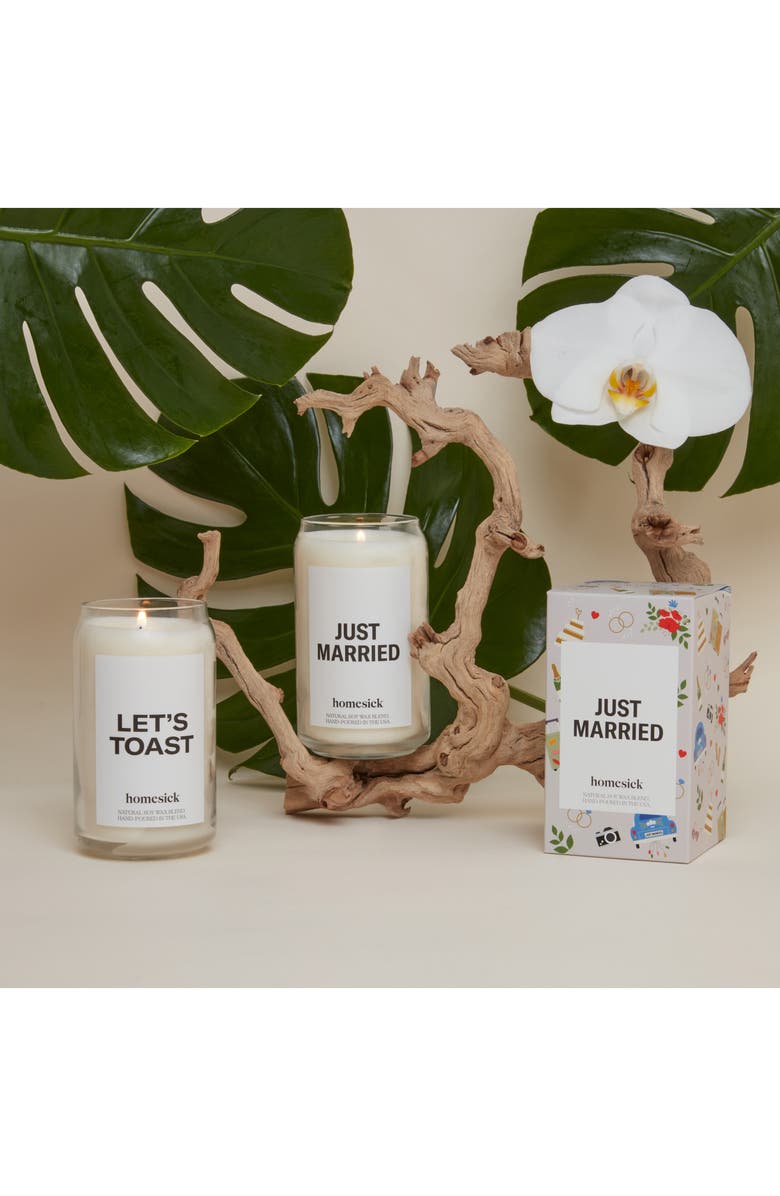 homesick Just Married Candle, Alternate, color, 