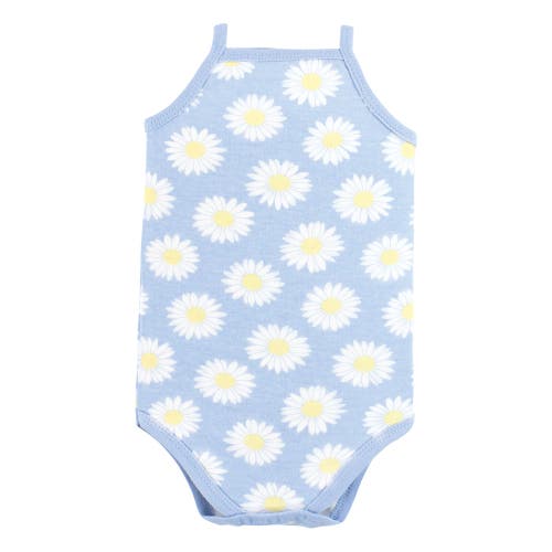 Hudson Baby Soft Cotton Sleeveless Bodysuit In Yellow