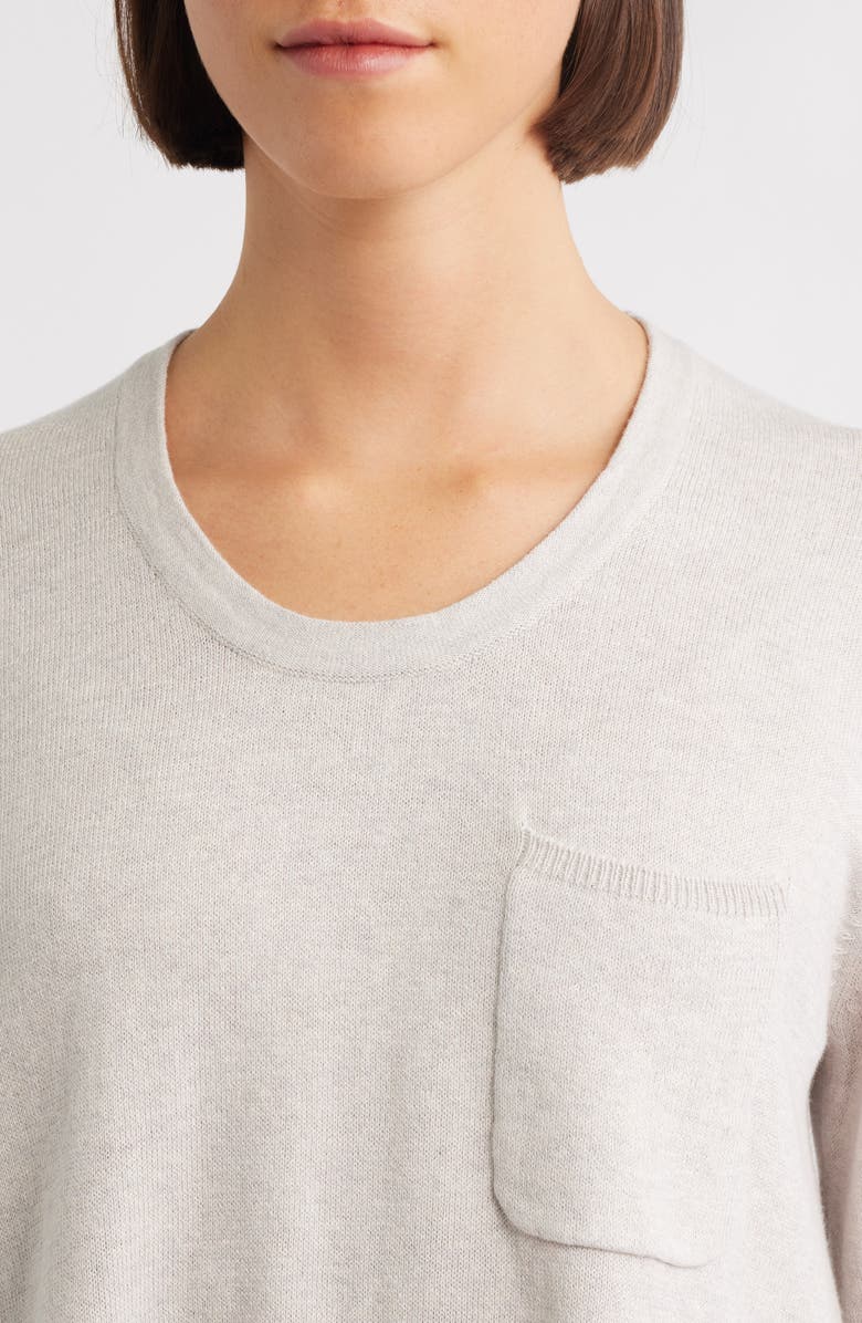 Hatley Oatmeal Cotton & Cashmere Sweater, Alternate, color, Oatmeal