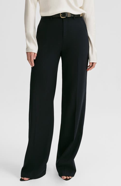 A.l.c . Hirsch Straight Leg Wool Blend Pants In Black