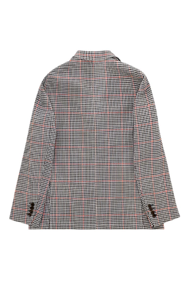Classic Wool Check Blazer, Alternate, color, Blue