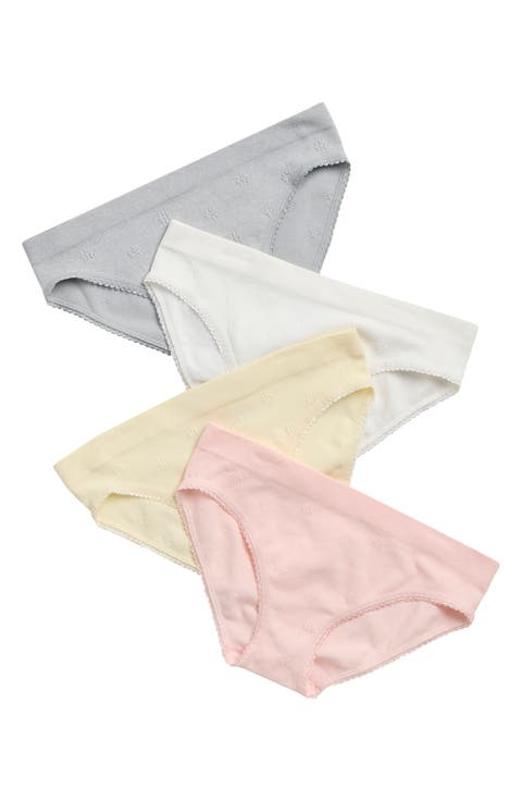 Kids' 4-Pack Seamless Assorted Bikinis