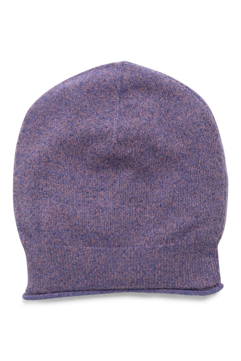 Cashmere Slouchy Beanie, Main, color, BLUE MULTI