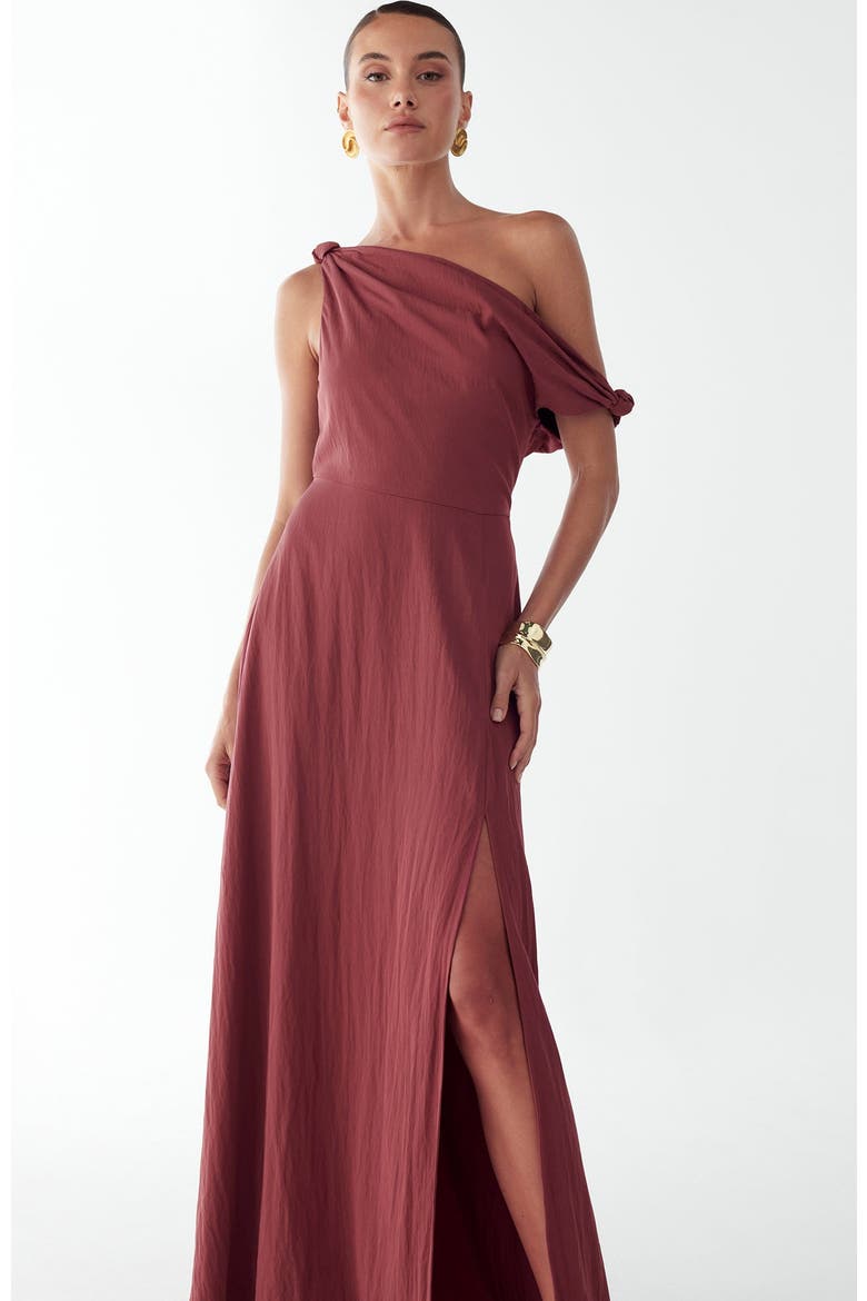 Elliot Maxi Dress, Alternate, color, Burgundy
