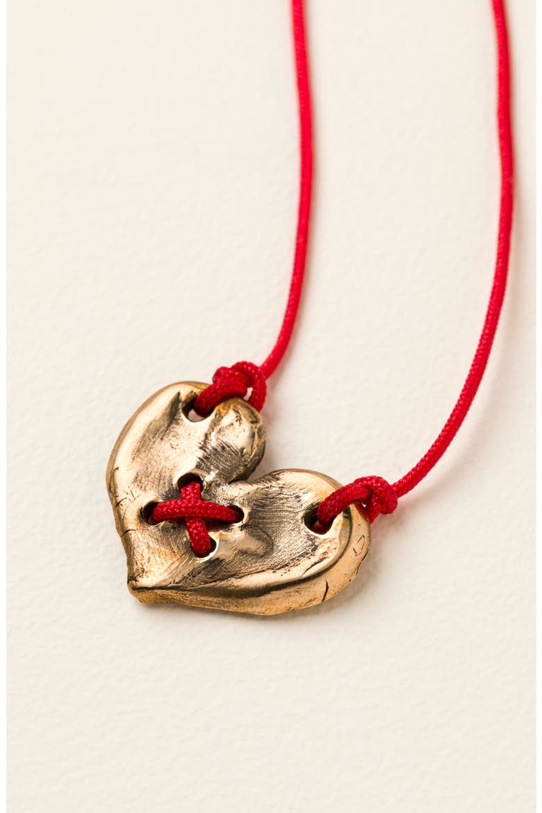 Mended Heart Necklace, Main, color, multi