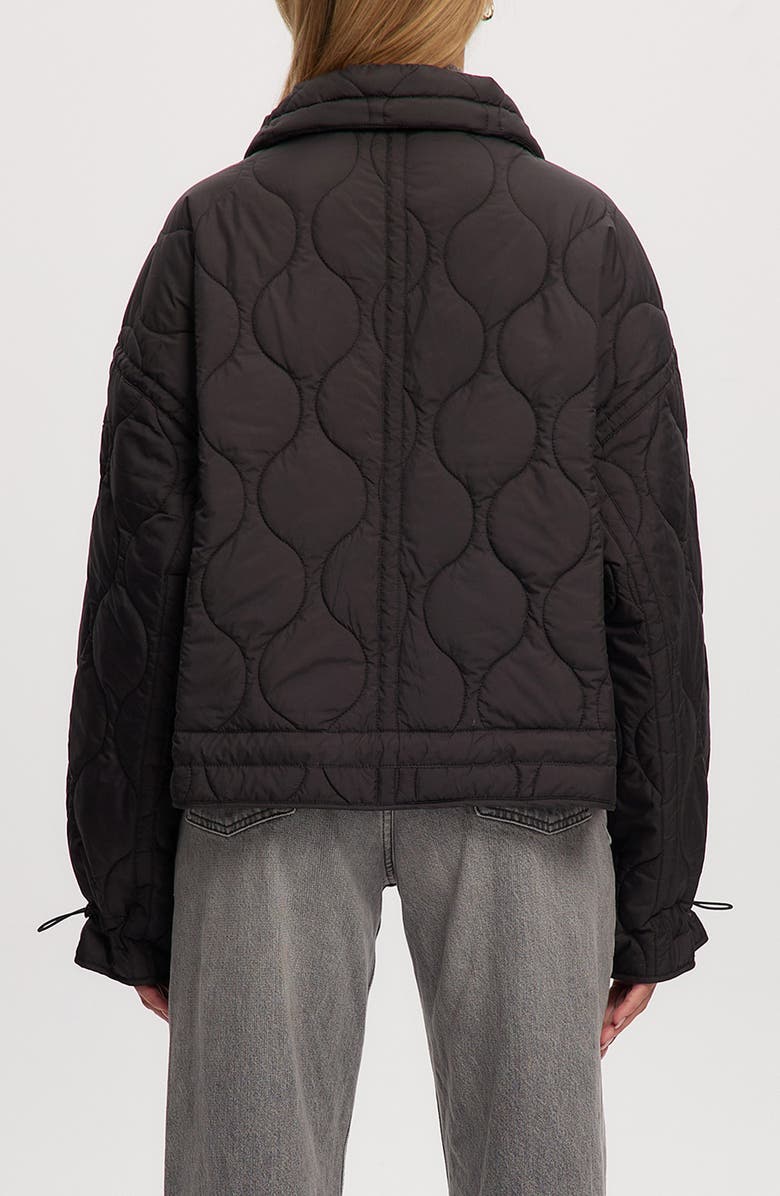 Noize June Lightweight Water Resistant Onion Quilted Jacket, Alternate, color, Black