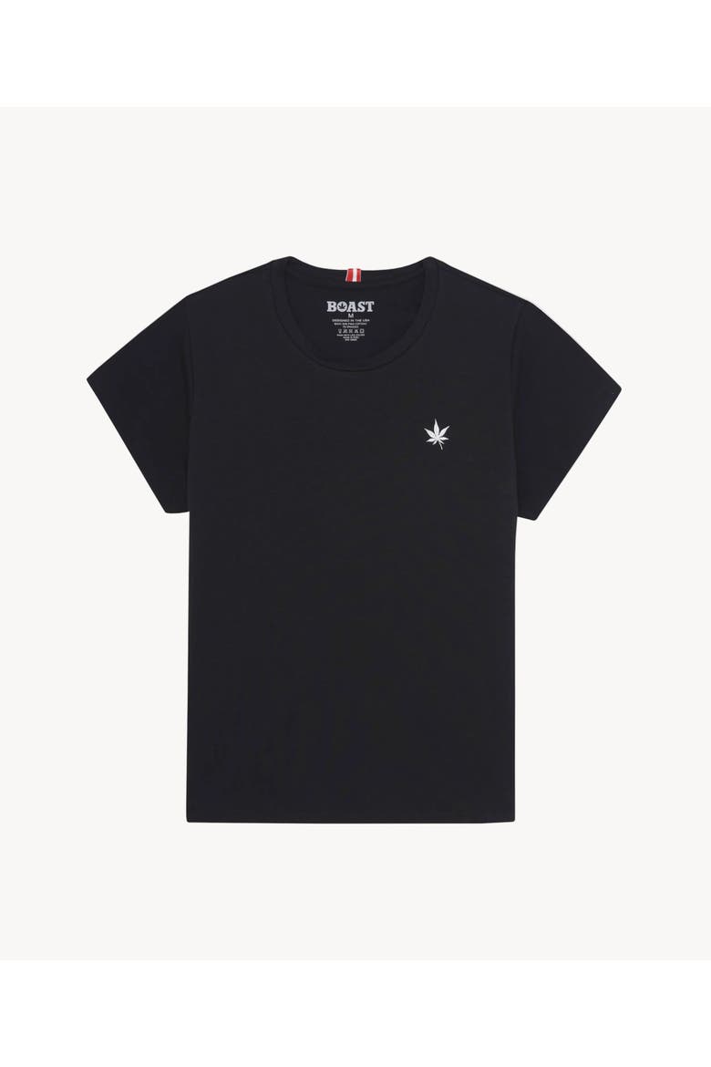 Women's Pima Cotton Tee, Main, color, Black